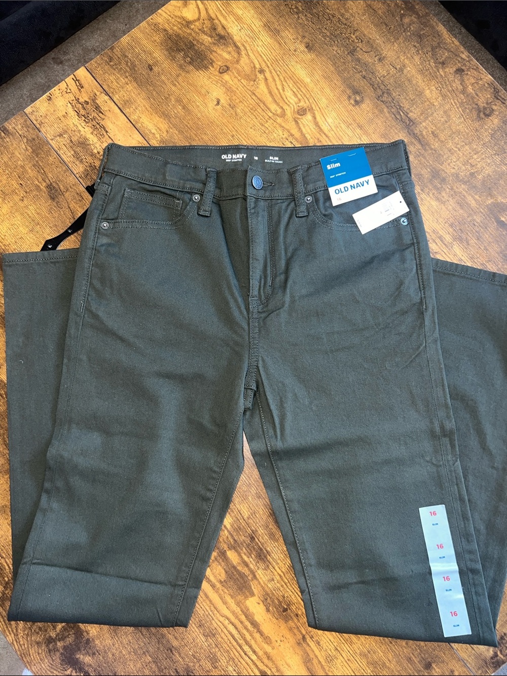 Old Navy Slim Boy’s Jeans in Olive Green